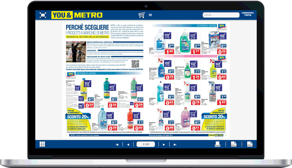 Catalogo shopping online desktop